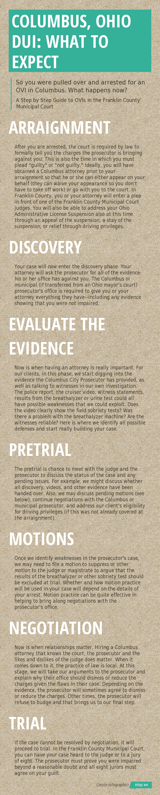Columbus Ohio DUI What to Ex